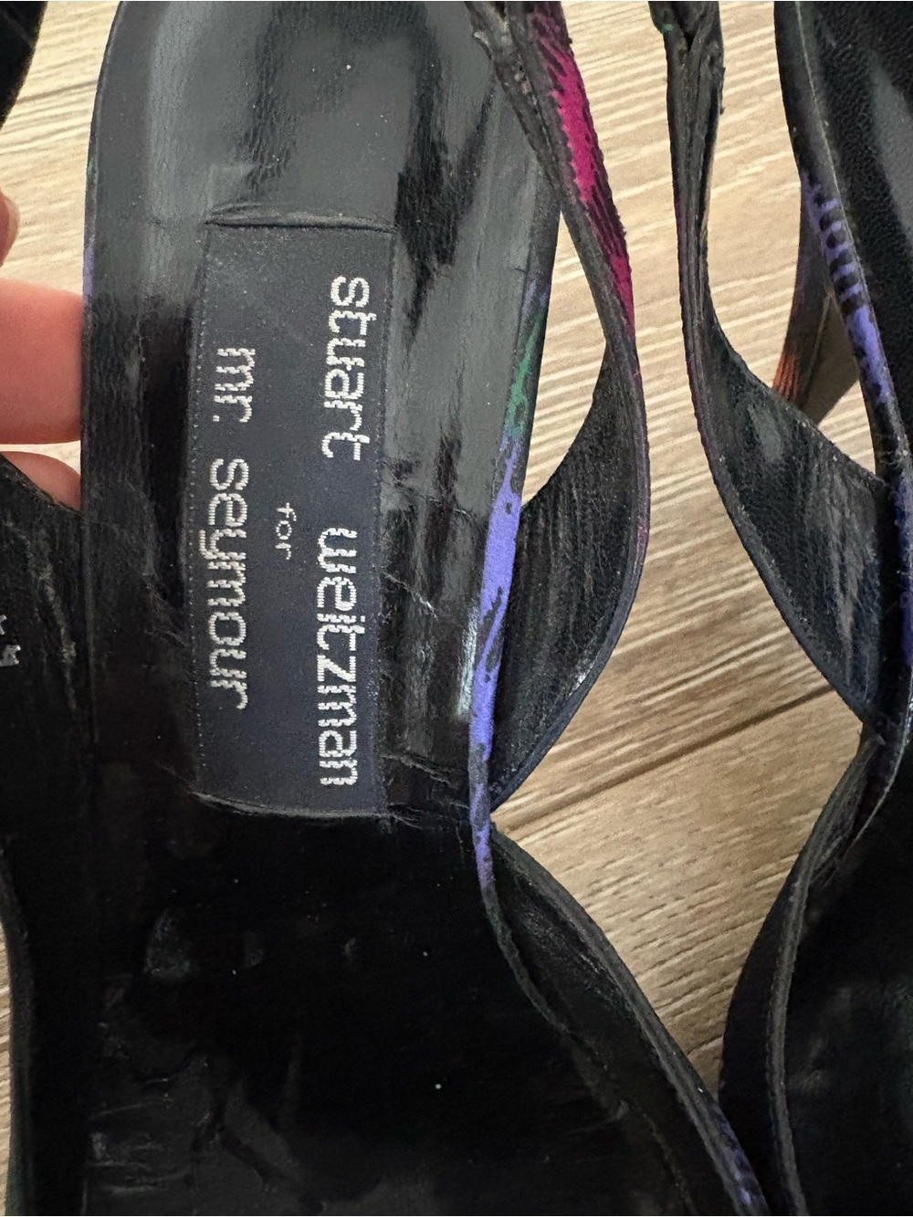 Vintage Stuart Weitzman Matching Heels & Clutch Set | 90s Designer - Picture 9 of 14